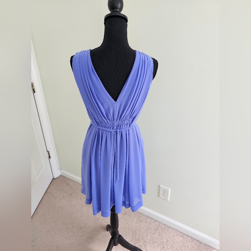 Anthropologie | HD in Paris Periwinkle Flowy Dress - Sz 10P - Picture 5 of 7